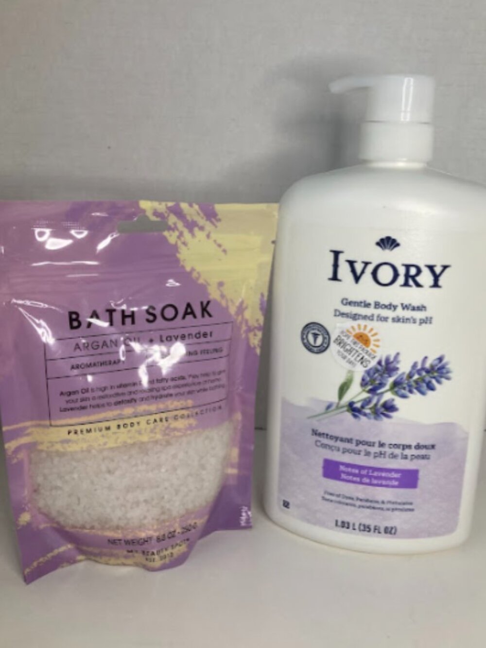 Ivory Lavender Body Wash & Lavender Bath Salts